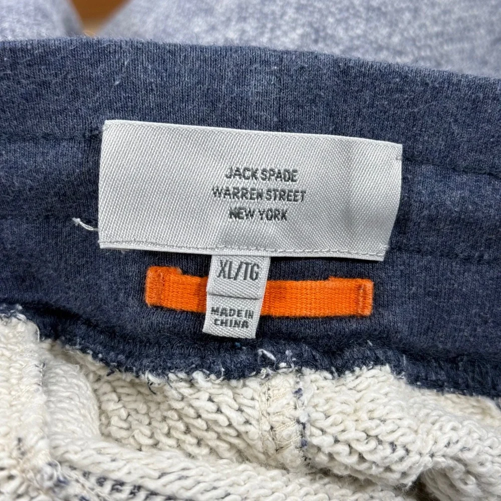 Jack Spade Raw Hem French Terry Knit Sweat Shorts Blue XL